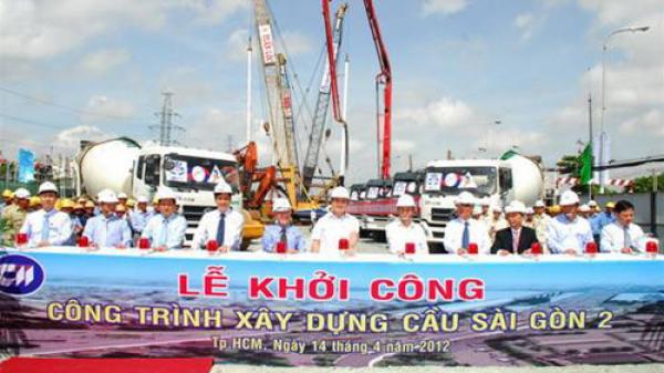 ຮອງນາຍົກລັດຖະມົນຕີ Hoang Trung Hai ເຂົ້າຮ່ວມພິທີເລີ່ມລົງມື ກໍ່ສ້າງຂົວ ໄຊງ່ອນ 2